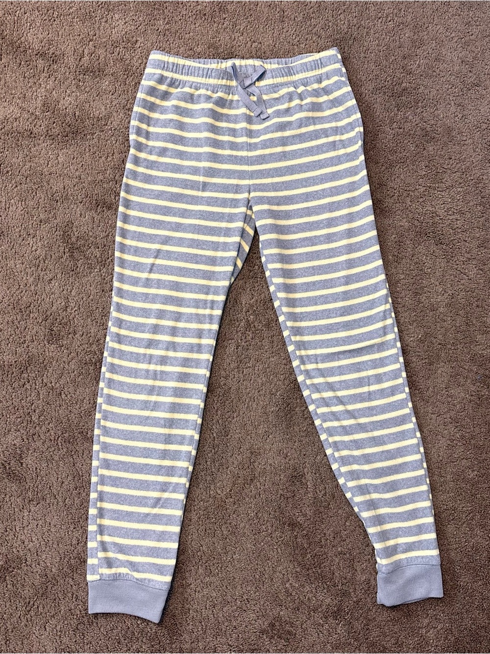 Old Navy Girls XL (14-16) Blue & Yellow Striped Pajama Pants | Soft Cotton Loung